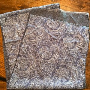 Peter Millar 100% Wool Blue Scarf NWT